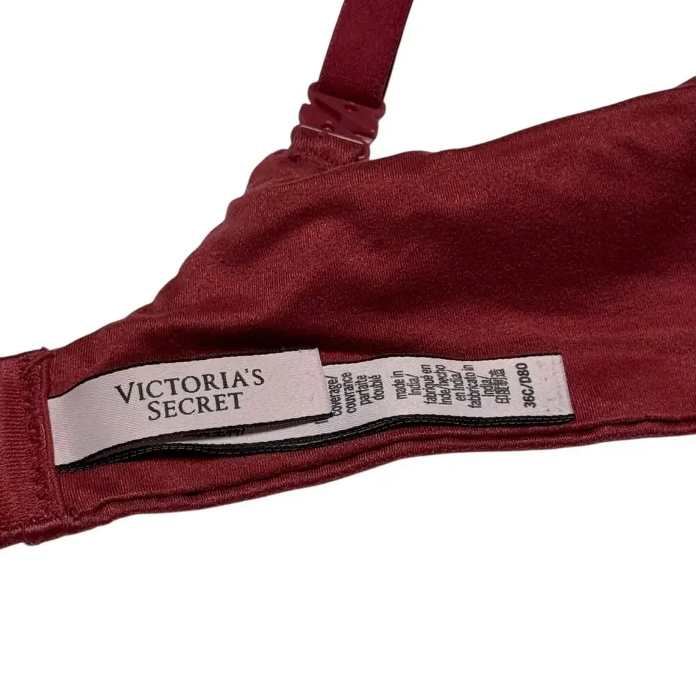 Victoria's Secret Body by Victoria Lined Perfect Coverage Underwire Bra Rust 36C